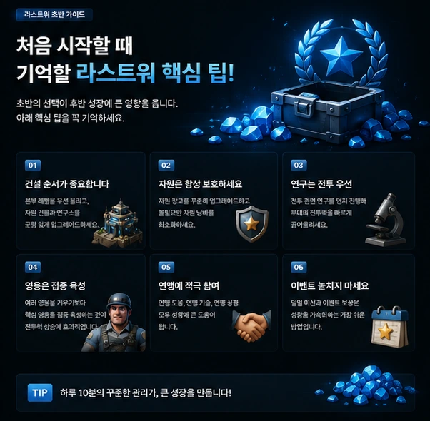 라스트워 시즌 지도에서 연맹 이동 경로와 거점을 분석하는 장면